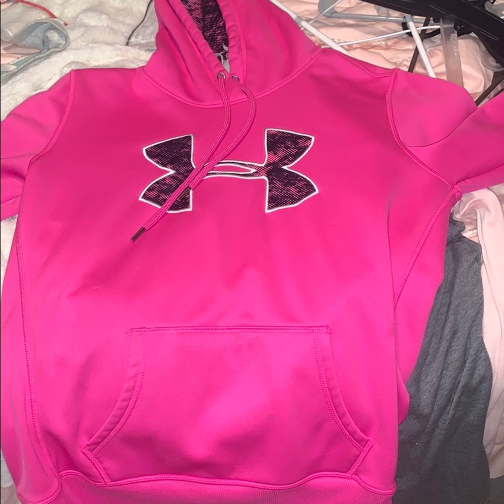 pink under armor jacket